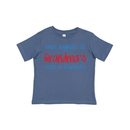 

Inktastic What Happens at Grandma s Gift Toddler Boy or Toddler Girl T-Shirt