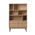 thumbnail image 3 of Unique Furniture 55.12''H Contemporary Storage Cabinet in Natural Oak Wood, 3 of 7