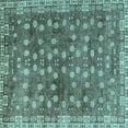 thumbnail image 1 of Ahgly Company Indoor Square Oriental Light Blue Traditional Area Rugs, 8' Square, 1 of 4