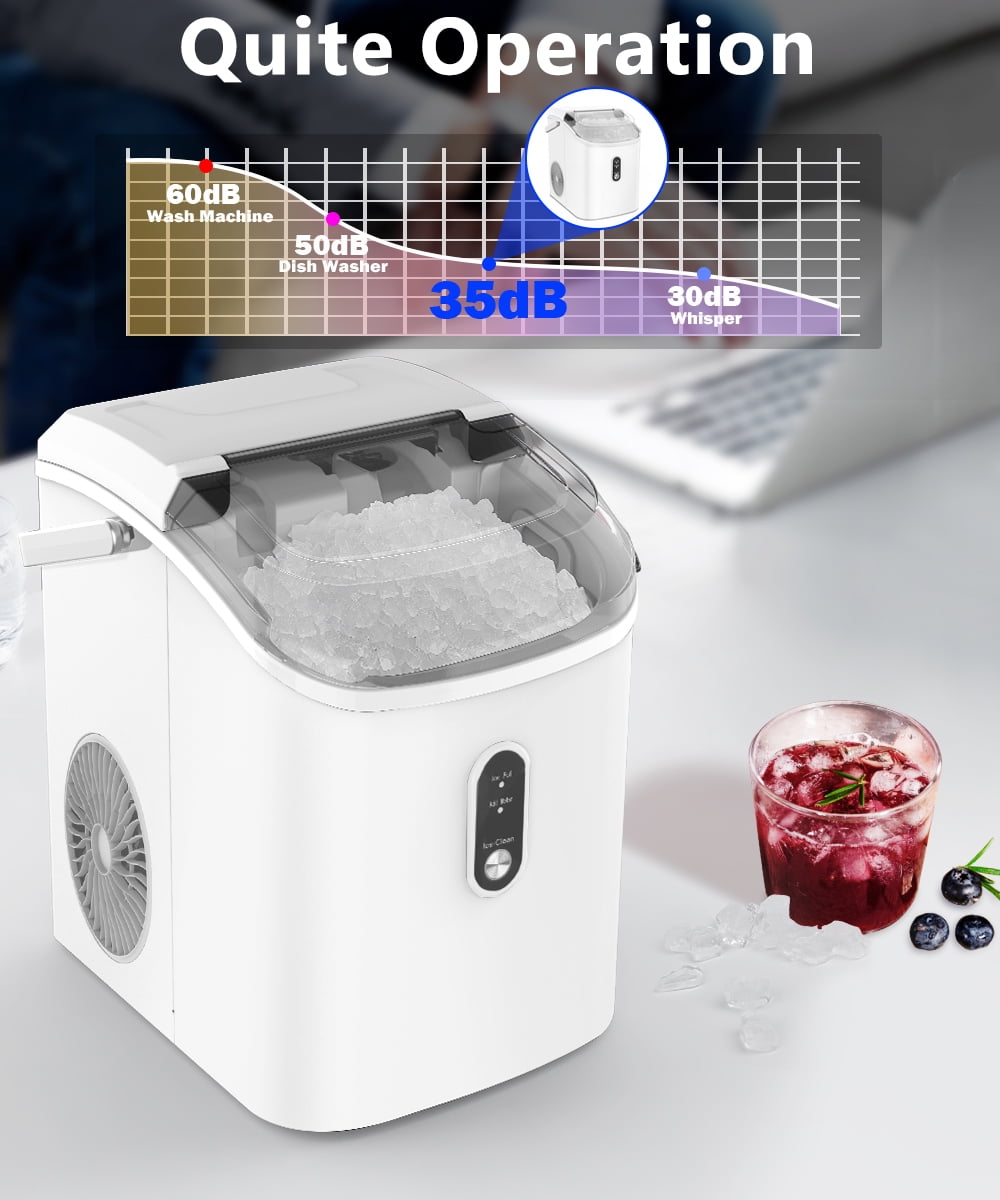Joy Pebble Ice Makers Countertop, Portable Maker Machine with  Self-Cleaning, 25lbs/24Hrs, 6 Mins/9 Pcs Bullet Ice,2 Sizes(S/L), Scoop and  Basket, Handheld for Kitchen/Home/Party - Yahoo Shopping