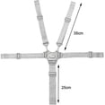 thumbnail image 5 of Cinturón de seguridad para silla alta, cinturón de seguridad para bebés Cinturón de seguridad de 5 puntos, 5 of 5