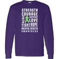 thumbnail image 3 of Inktastic Mental Health Awareness Strength Support Love Long Sleeve T-Shirt, 3 of 5