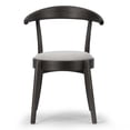 thumbnail image 2 of Set of 2 Alan Arm Chair in Vintage Gray Faux Leather with Contrasting Stitching, 2 of 6