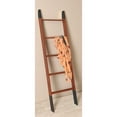 thumbnail image 6 of Chestnut with Gold Accents Blanket Ladder 20'' x 72'', 6 of 9