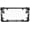 Black/Silver, variant on Beach Girl Style Palm Tree Heavy Duty Metal License Plate Frame Auto License Plate Frame/Car Accessories (Black/Silver)
