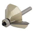 thumbnail image 4 of 1/4-inch Shank 1-inch Cutting Length Ball Bearing 45 Degree Chamfer Router Bit, 4 of 5