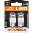thumbnail image 1 of SYLVANIA - Bombilla LED roja 7443 T20 ZEVO - Bombilla LED brillante ideal para luces de freno y traseras (contiene 2 bombillas), 1 of 8