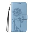 thumbnail image 2 of For Samsung Galaxy S26 FE 5G 6.7" Wallet Case ,Dandelion Embossed Pattern with Card Slots, Durable Shockproof Magnetic Flip Phone Case, PU Leather Protective Phone Cover with Kickstand,Sky Blue, 2 of 7