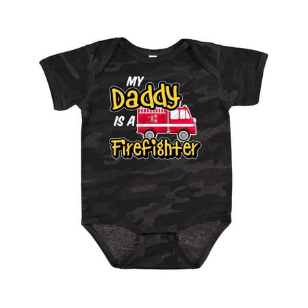 

Inktastic My Daddy is a Firefighter with Fire Truck Gift Baby Boy or Baby Girl Bodysuit