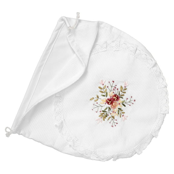 FRCOLOR Decorative Lace Fan Cover Full Protection Fan Safety Cover For Floor Table Fans Washable And Reusable Round Fan Protector For Home Use