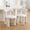 White, variant on Dayalane Modern Dining Chairs Set of 4, Upholstered Barrel Chairs with Curved Back Sherpa Armless Accent Chairs for Kitchen, Dining Room, Living Room,White