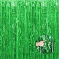 thumbnail image 3 of Green Fringe Curtain Foil Backdrop Curtain 1PCS 3.3x6.6Ft Party Streamers Metallic Tinsel for Birthday Wedding Engagement Baby Shower Bachelorette Christmas Holiday Celebration Party Decorations, 3 of 8