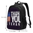 thumbnail image 5 of Xecao Veterans Day2 for Travel Laptop Backpack, USB-Charging-Enabled, Spacious Business Backpack for Men and Women,College School Computer Bag, 5 of 7
