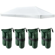 InstaHibit 10x20 Ft Pop up Canopy Top with 4 Sand Weight Bags Outdoor Yard Patio
