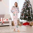 thumbnail image 5 of 1 Piece Adult Onesie Pajamas Cozy & Loose-Fit Sleepsuit Loungewear with Pockets Cat Holding Christmas Gifts X-Small, 5 of 7