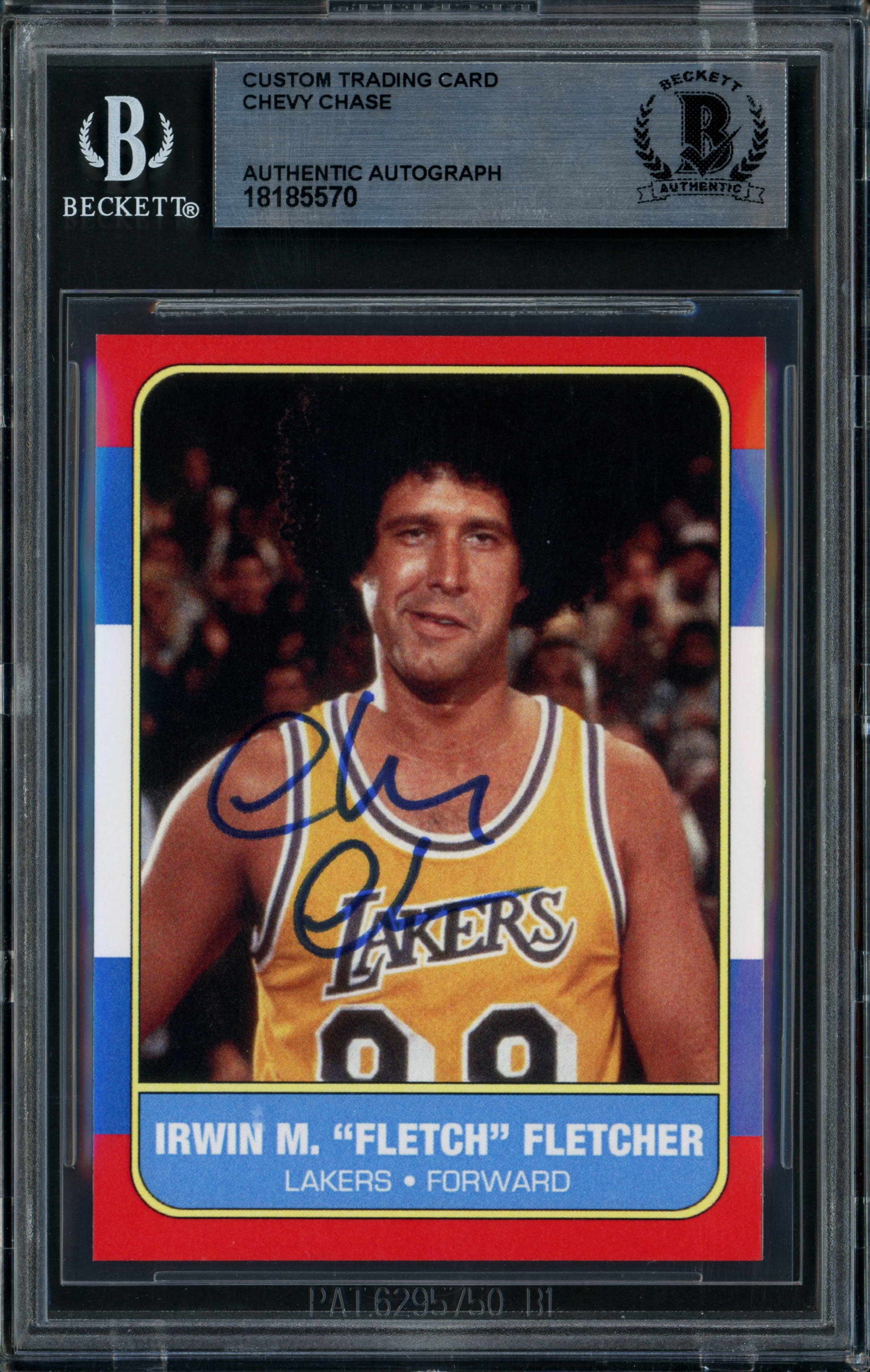 Chevy Chase Autographed 1986 Fleer Reprint Custom Trading Card Los ...