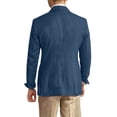 thumbnail image 4 of Casual Blazer for Men One Button Down Notch Lapel Suit Jackets Lightweight Summer Solid Classic Coats with Pocket Navy M, 4 of 4