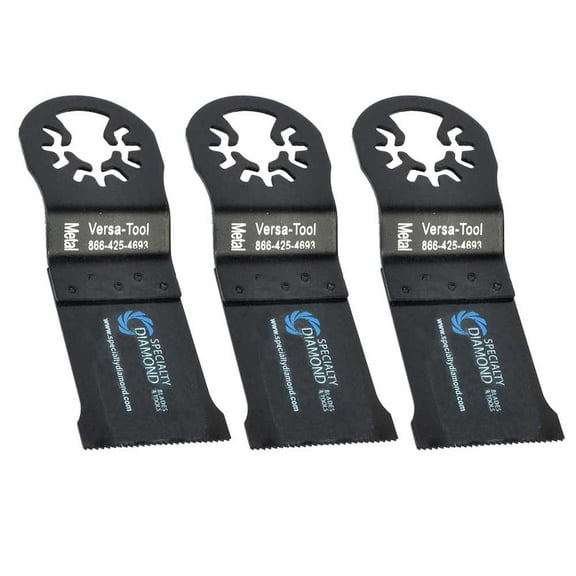 Versa Tool DB3B 35mm Bi-Metal Multi-Tool Saw Blades 3/Pack Fits Fein Multimaster, Dremel, Bosch, Craftsman, Ridgid Oscillating Tools