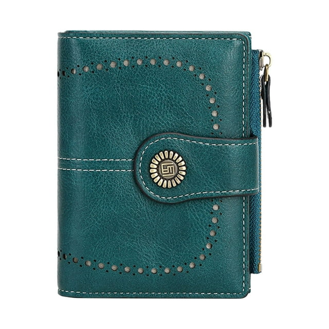 Cartera para mujer, tarjetero, regalo, monedero clásico para viajes de compras. Azul eléctrico