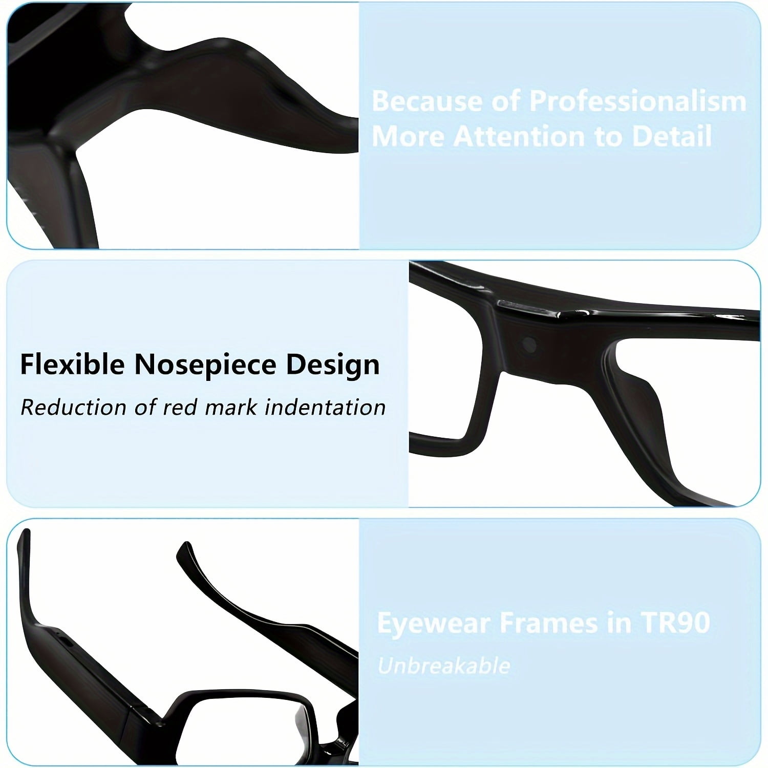 HD 1080P Glasses Camera Video Driving Record Cycling Video Smart Glasses With Eyewear Camcorder For Outdoor Mini Camera