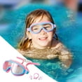 thumbnail image 2 of YfiDSJFGJ Children's Large Frame Waterproof and Anti Fog Swimming Goggles, 2025 Summer Wide View Swimming Goggles for Boys Girls,Pink, 2 of 4