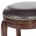 thumbnail image 3 of SAFAVIEH Nuncio 29" Bicast Leather Barstool, Sierra/Brown, 3 of 3