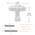 thumbnail image 3 of 4 Pcs Fox Knobs for Kitchen Cabinet Cupboard Dresser Bookcase Drawer Pulls Handles Round Home Decor, 3 of 5