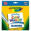 Crayola Color Wonder Broad Line Markers 10-Pack, Assorted Colors