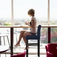 thumbnail image 3 of PiccoCasa Stretch Spandex Bar Stool Cover for Short Back Chair Dark Blue 4, 3 of 8