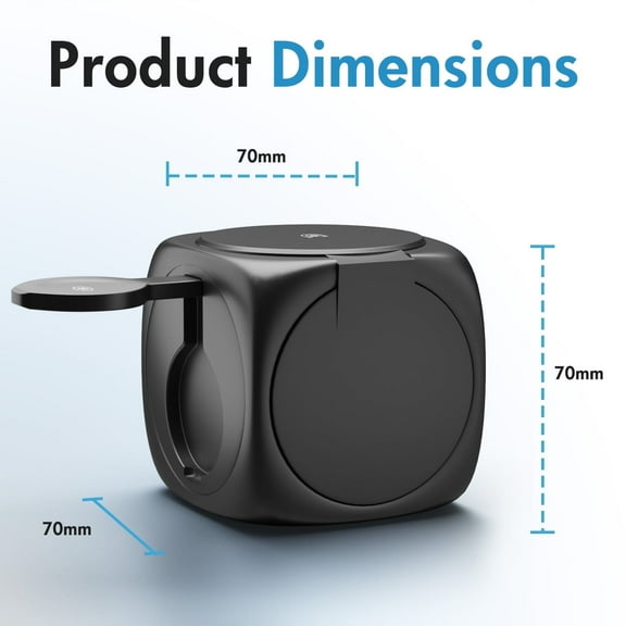 5000mAh 2 in 1 Magnetic Wireless Power Bank, PD 22.5W Output with LED Display, Safety Tech for iPhone, Samsung Galaxy,most Android Devices Black(2 Pack)