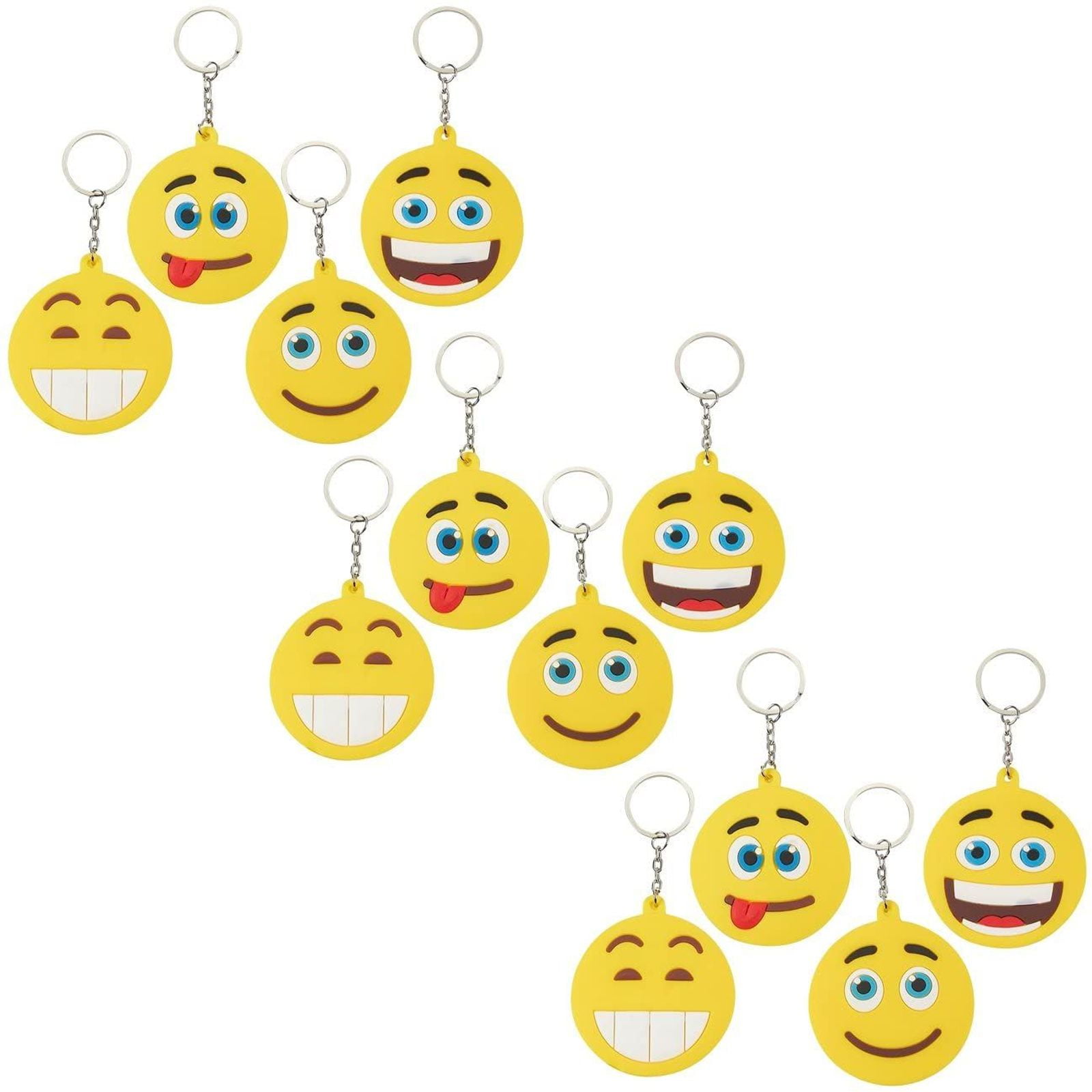 10pcs Kids Smile Face Emoji Flash Light LED Wristband Bracelet Birthday Party 