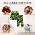thumbnail image 7 of Lsque Soccer1 Pattern Long Sleeve Pajama Set for Women - Soft 2-Piece Sleepwear and Loungewear Set with Pockets, Comfy Nightwear-X-Large, 7 of 7