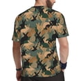 thumbnail image 2 of Rocae Camouflage Rabbit for Men's Mesh Quick-Dry Short Sleeve Workout T-Shirt,Mens Crew Neck Tee Lightweight Soft Classic T Shirts 5X-Large, 2 of 9