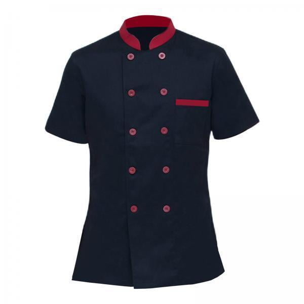 Uniforme de trabajo,Uniforme de trabajo manga corta algodón universal,Ropa de chef para hombre y mujer,transpirable y agradable para la piel,Ropa de trabajo ligera de malla cómoda