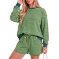 thumbnail image 2 of MOYIKO Womens 2 Piece Sets Lounge Matching Set Oversized Pullover Tops and Shorts with Pockets Size XXL, 2 of 7