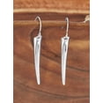 thumbnail image 2 of ELYA Jewelry Women's Curved Shaped Dangle Stainless Steel Earrings, 2 of 4