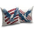 thumbnail image 2 of Patriotic Pillow Covers 18x18 4th of July Pillow Covers Forth of July Pillow Covers Striped Pillow Case Independence Day Decorations Peace Dove Pillowcase for Office Outdoor Couch, 2 of 6