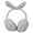 Gray, variant on BadPiggies Women Winter Earmuffs Girl Ski Adjustable Ear Covers Cute Bow Ear Warmer Outdoor Fleece Lining Earmuff - Khaki