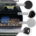 thumbnail image 6 of KUIFORTI Floral Skull Universal Car Trunk Mat Polyester Trunk Protective Mat Practical Auto Interior Accessories Easy to Clean Fits Most Sedan & SUV Car Cargo Liner, 6 of 7