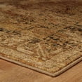 thumbnail image 3 of 3' X 5' Gold And Brown Oriental Power Loom Stain Resistant Area Rug, 3 of 8