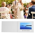 thumbnail image 1 of Video Greeting Card With LCD Screen, 720P HD Video And Picture Video Brochure Diy Electronic Video Book Album With 128M Memory And Stickers For Wedding Xmas, 1 of 7