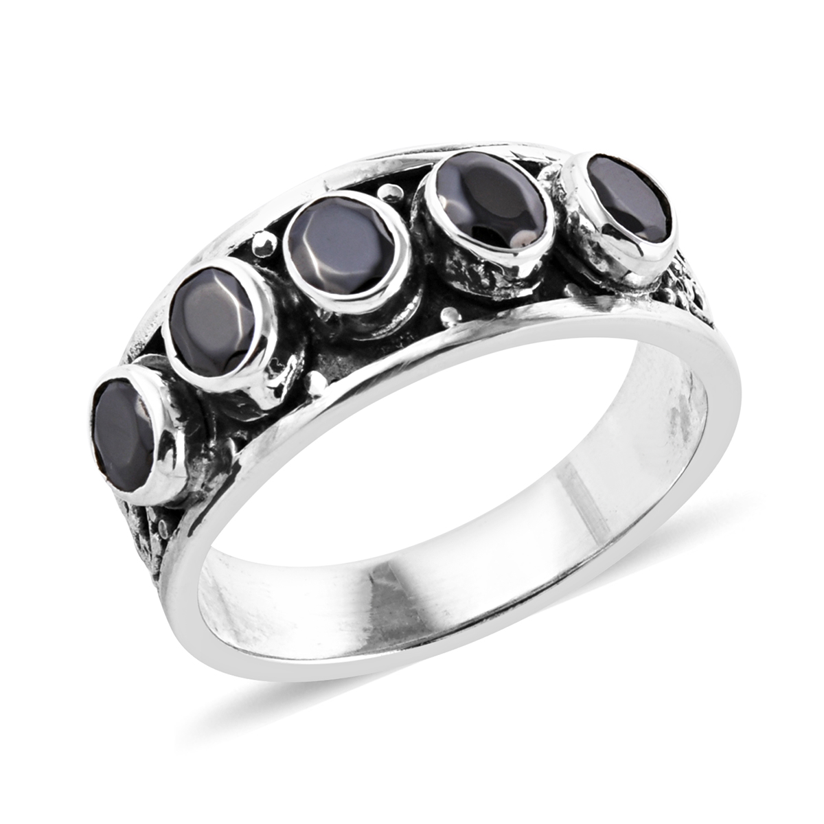 Shop LC Statement Ring 925 Sterling Silver Oval Shungite Jewelry for