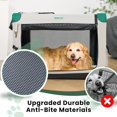 thumbnail image 3 of WILLYO Soft Collapsible Dog Crate - 36 Inch Portable Travel Dog Crate for Medium/Large Dogs Indoor & Outdoor, 3-Door Pet Crate with Durable Mesh Windows & Storage Bag, Grey, 3 of 5
