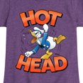 thumbnail image 3 of Disney - Hot Head Donald Duck - Toddler & Youth Girls Short Sleeve Graphic T-Shirt, 3 of 5