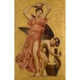 thumbnail image 3 of Frederic Leighton 11x14 Black Modern Framed Museum Art Print Titled - Erato, 3 of 5