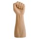 thumbnail image 1 of EeaseMX Jarrón de cerámica con forma de mano para decoración de escritorio (marrón claro), 1 of 7