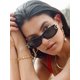 thumbnail image 2 of Gafas de sol ovaladas retro para mujer estilo años 90 montura ovalada clásica gafas de sol moda vintage ojo de gato sombras, 2 of 5