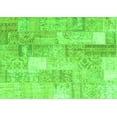 thumbnail image 1 of Ahgly Company Indoor Rectangle Patchwork Green Transitional Area Rugs, 8' x 10', 1 of 1