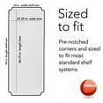 thumbnail image 3 of Resilia Wire Rack Shelf Liners - 4 Pack, 24" x 48", Clear Vinyl, 3 of 10