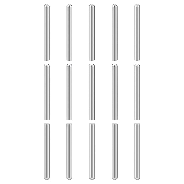 Lot de 15 6mm x 70mm Goujons, Tête Ronde en Acier Inoxydable 304, Argent